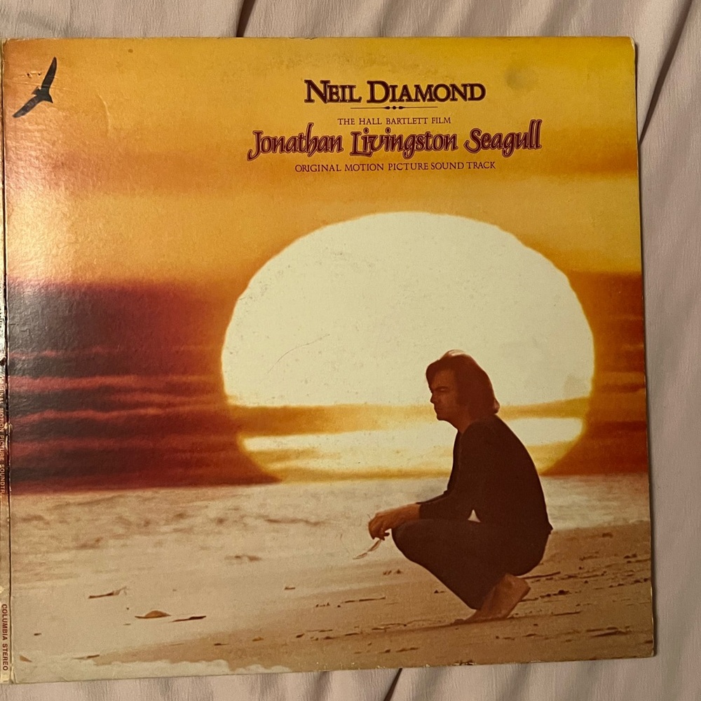 Vintage 1972 Neil Diamond Jonathan Livingston Seagull Vinyl Record & Book